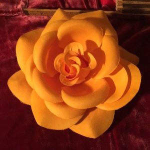 6” Golden Yellow Silk Flower